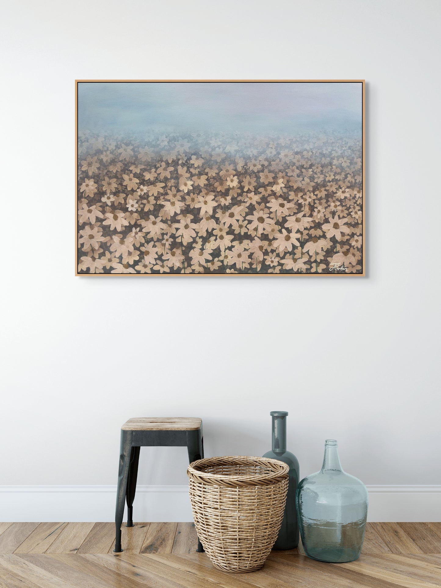 ‘Antique field of daisies’